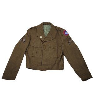 Korean War US 5th Army Ike Jacket A5 Ordnance Replacement Training Center DI Pin